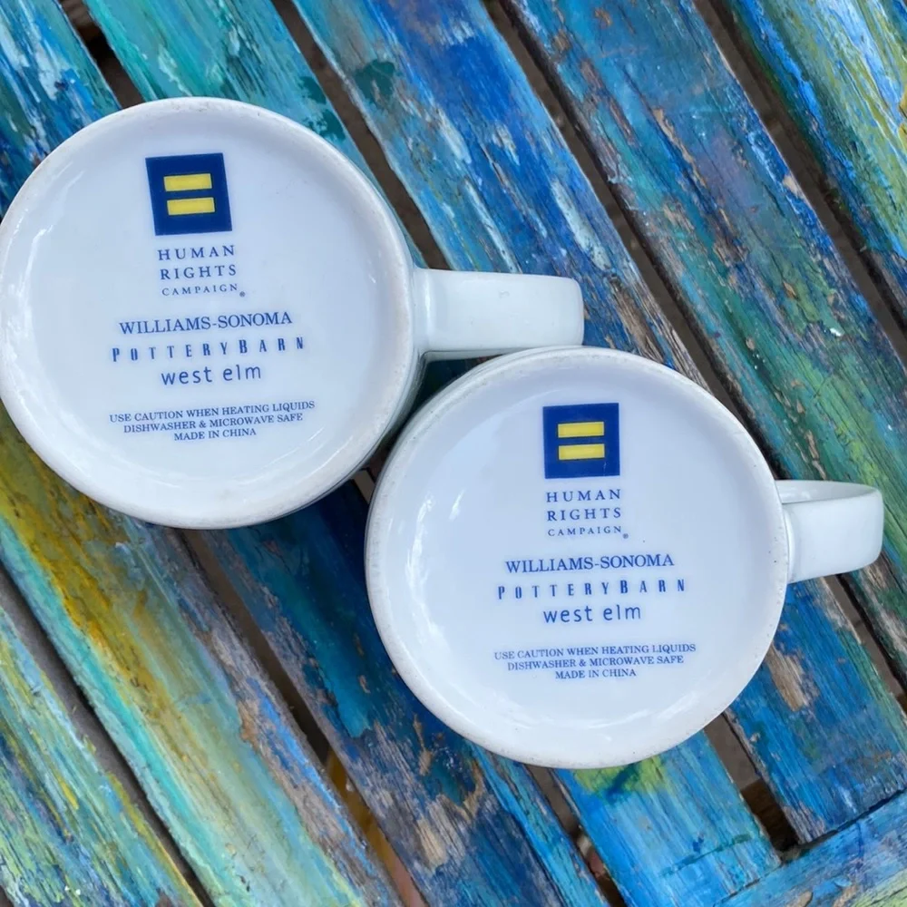 West Elm Love is Love Mugs
